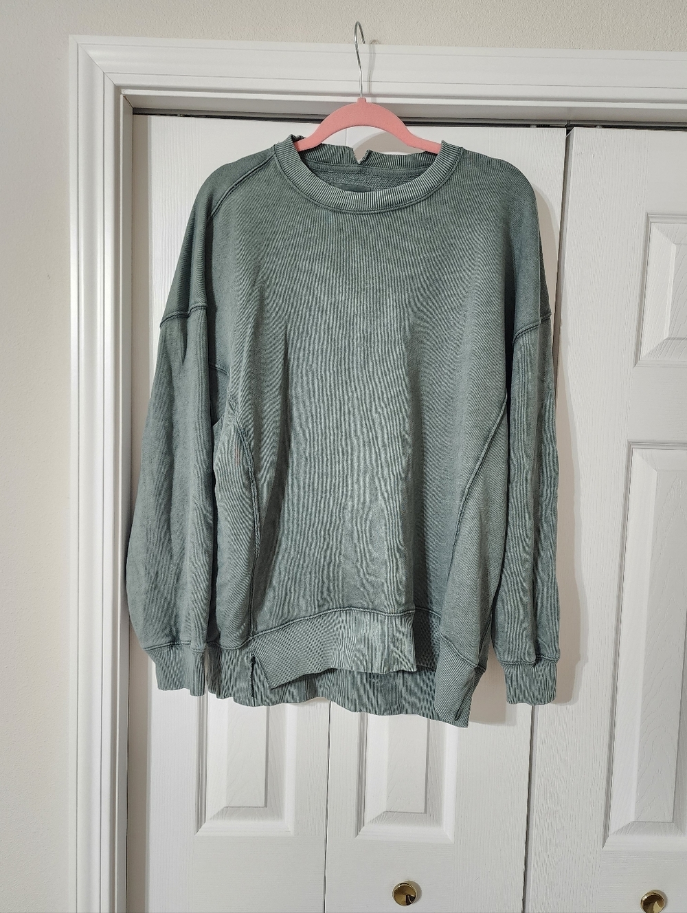 Aerie Forest Green Oversized Crewneck Sweatshirt